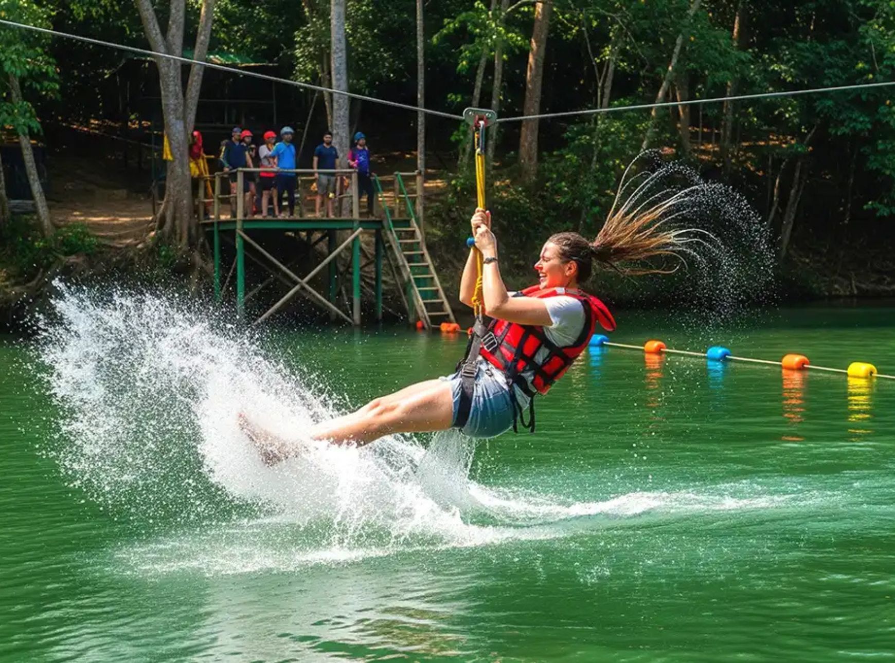 zipline in dandeli [dandeli jungle inn]