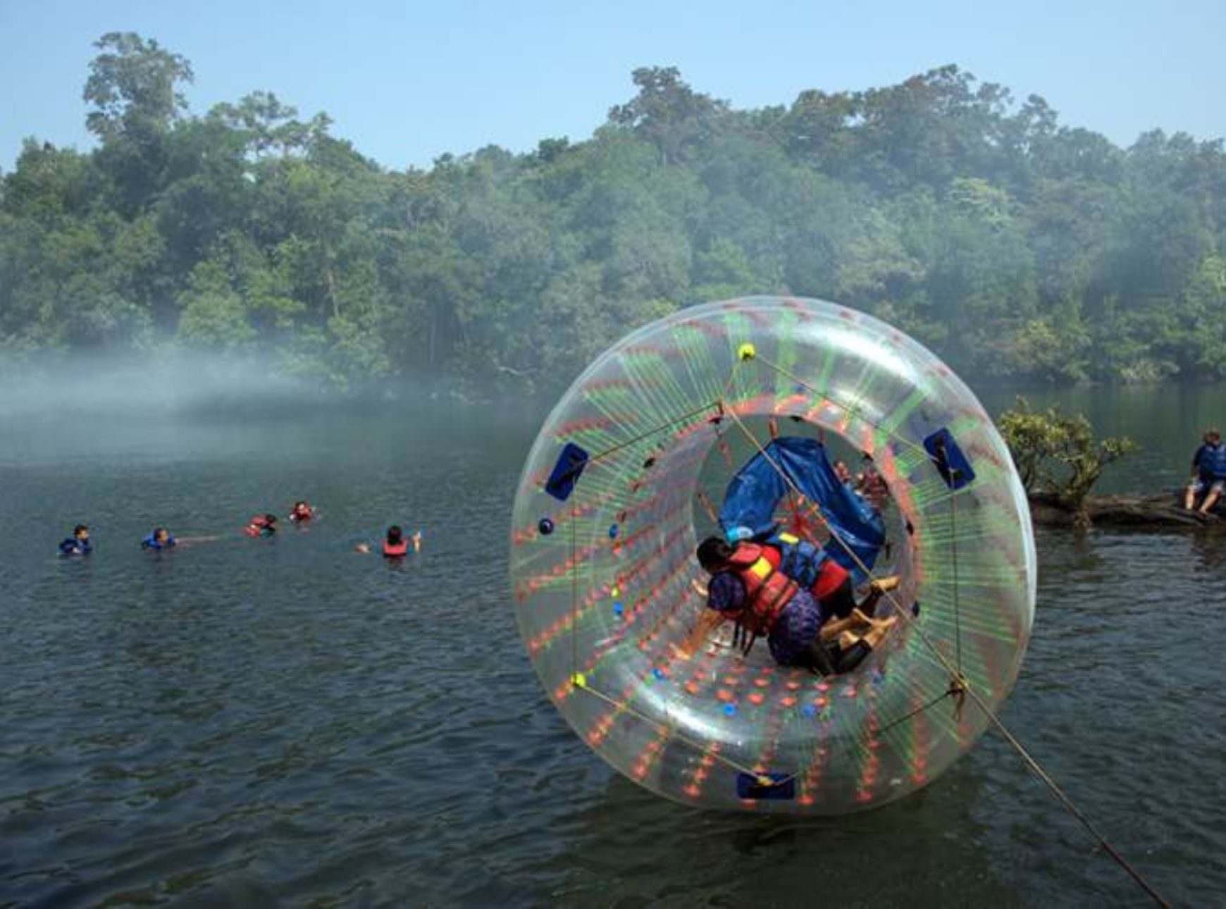 zorbing in dandeli at [dandeli jungle inn]
